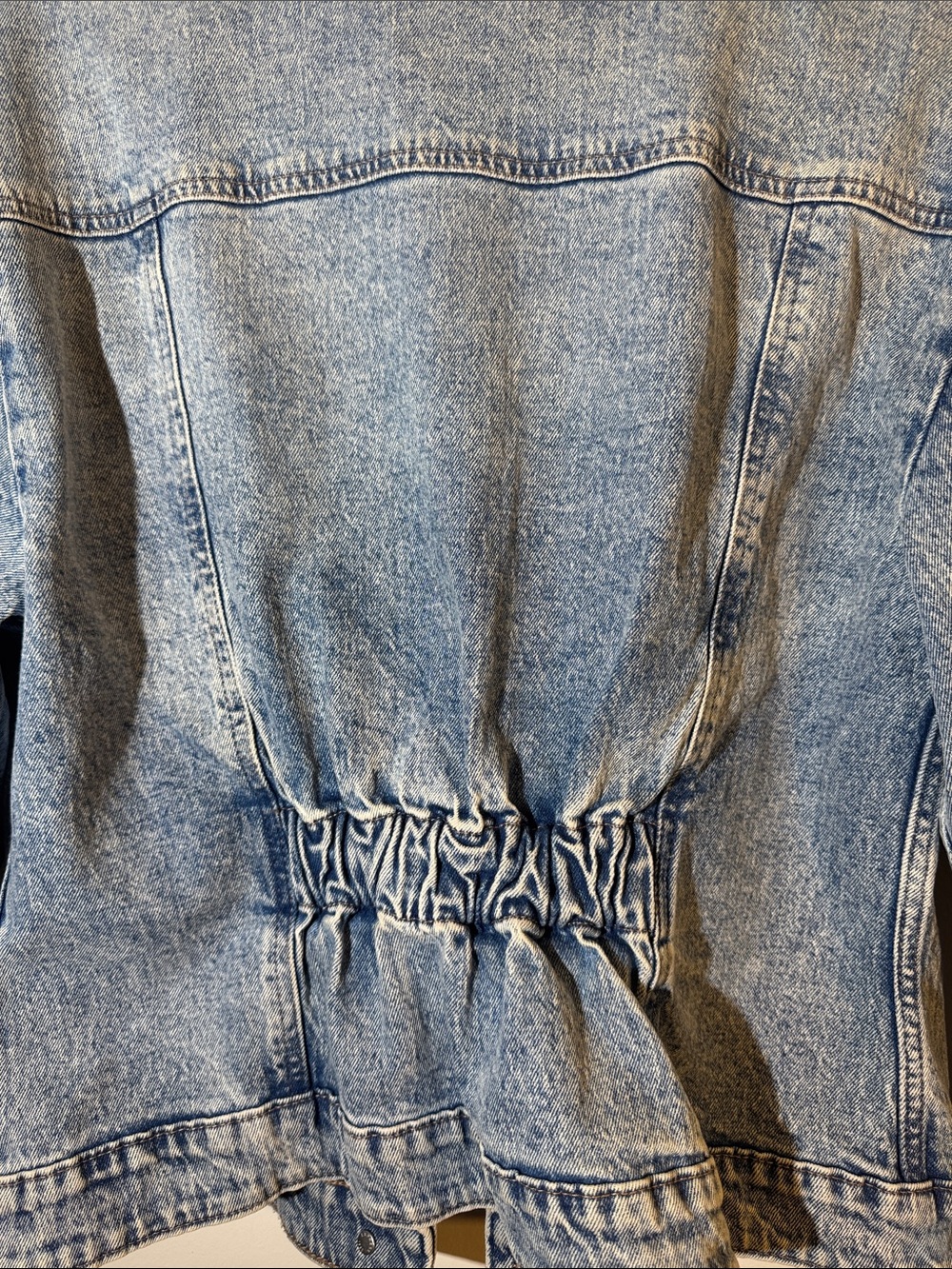 Express Light Blue Denim Jean Jacket for Women - Picture 5 of 5